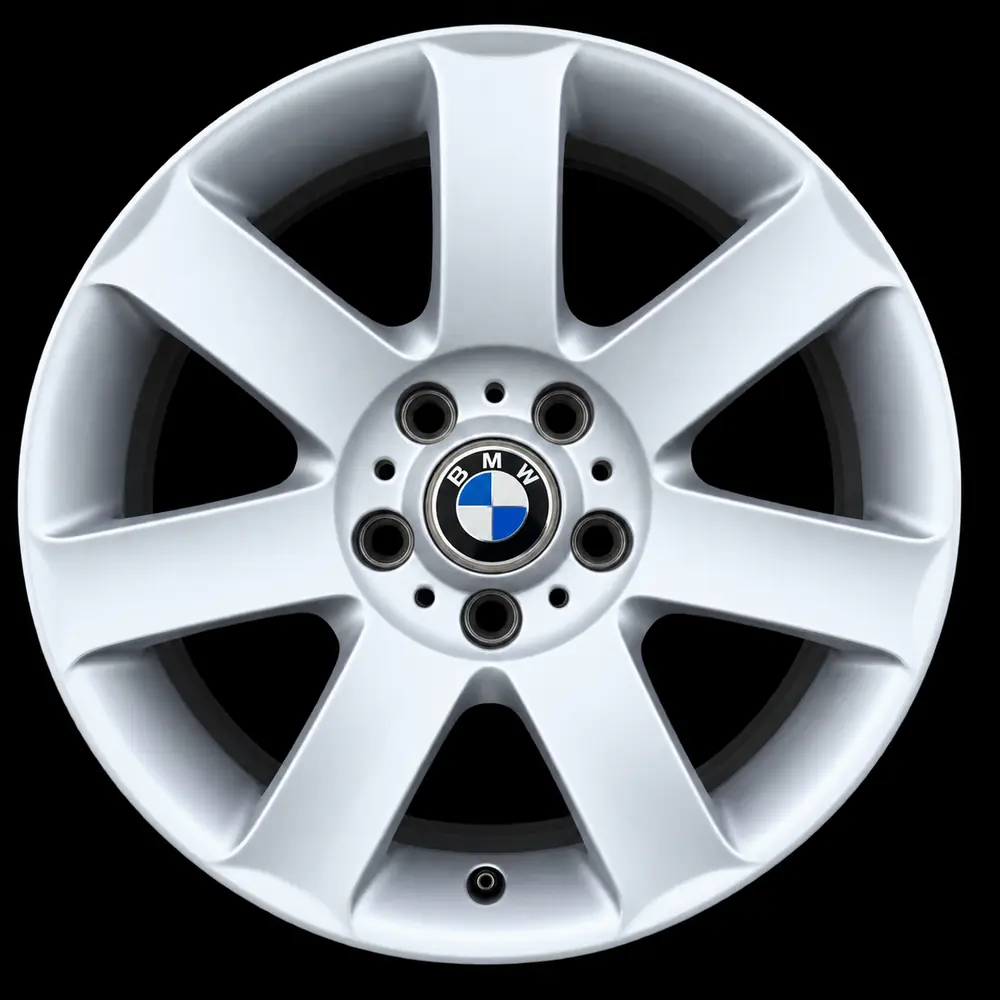 BMW-Felge Style 44: sieben gerade Speichen, frontal gesehen